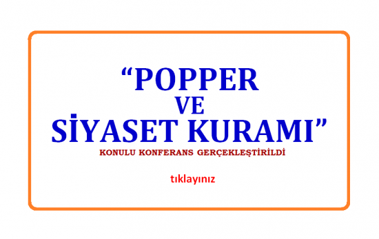 Popper ve Siyaset Kuramı