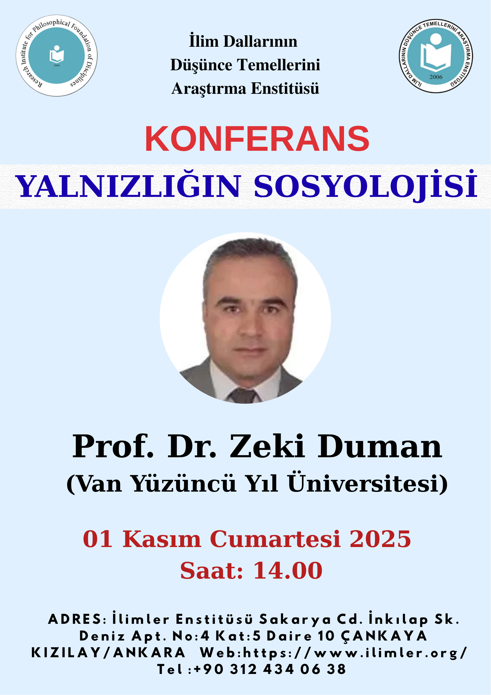 Yalnızlığın Sosyolojisi -Prof. Dr. Zeki Duman-
