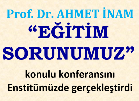 EĞİTİM SORUNUMUZ