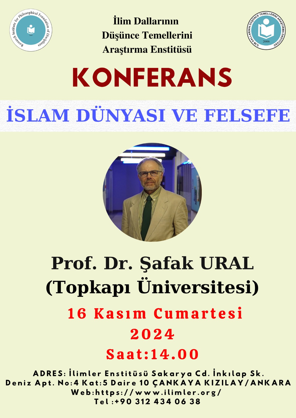 İSLAM DÜNYASI VE FELSEFE -Prof. Dr. Şafak URAL-