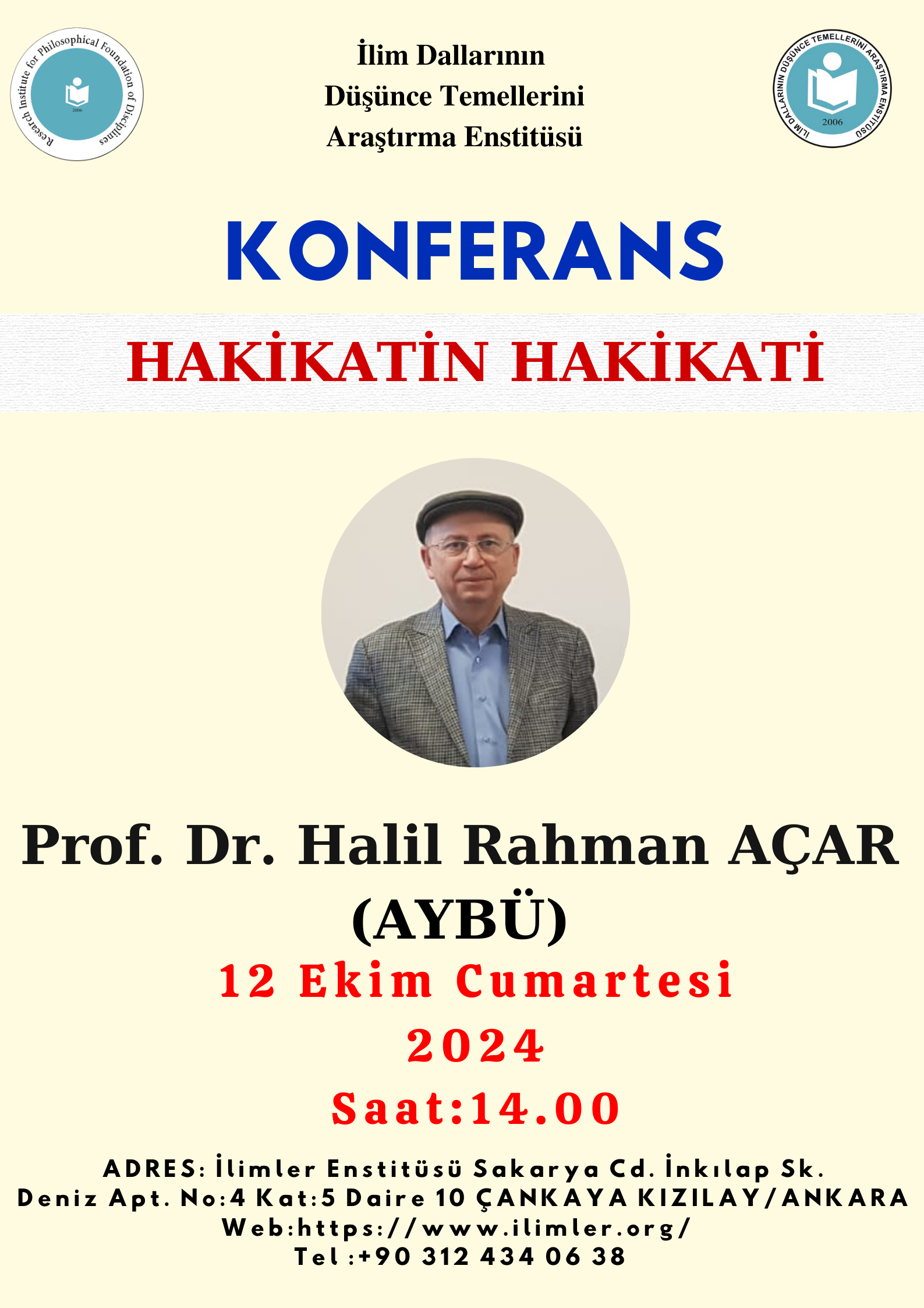 Hakikatin Hakikati -Prof.Dr. Halil Rahman AÇAR-
