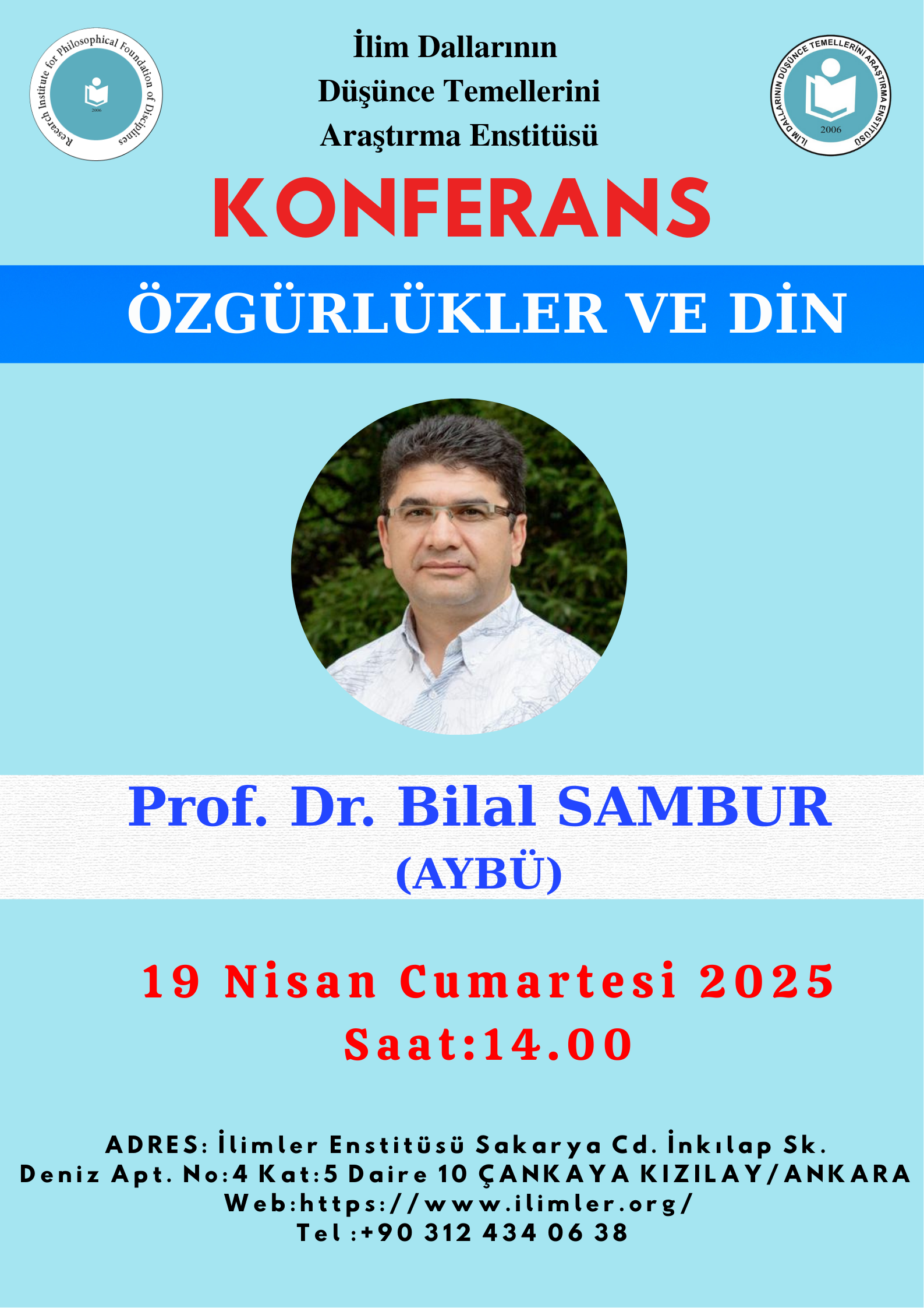 ÖZGÜRLÜKLER VE DİN -PROF. DR. BİLAL SAMBUR-
