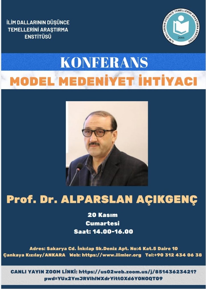 Model Medeniyet İhtiyacı -20.11.2021- Prof. Dr. Alparslan AÇIKGENÇ