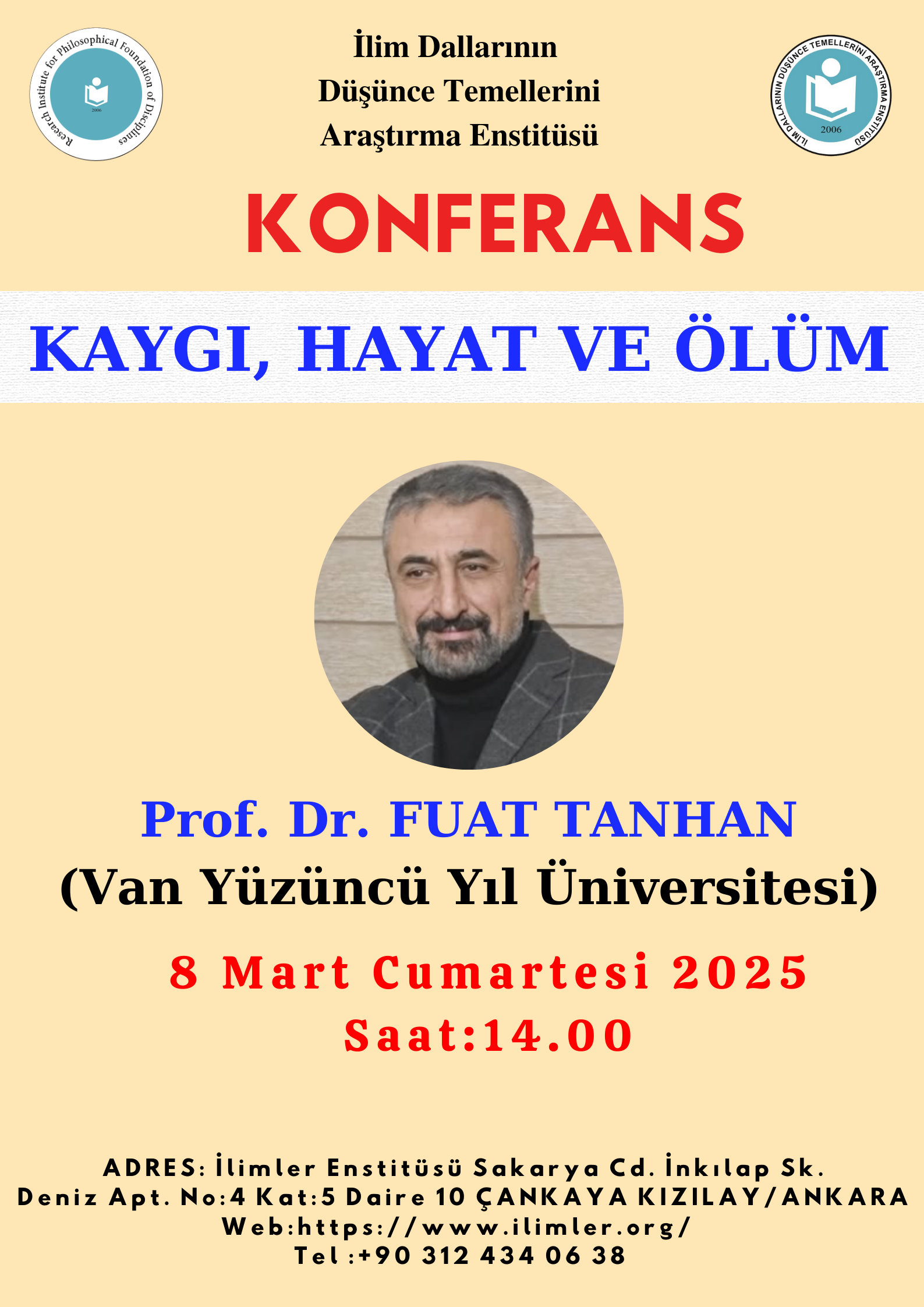 KAYGI, HAYAT VE ÖLÜM -PROF. DR. FUAT TANHAN-