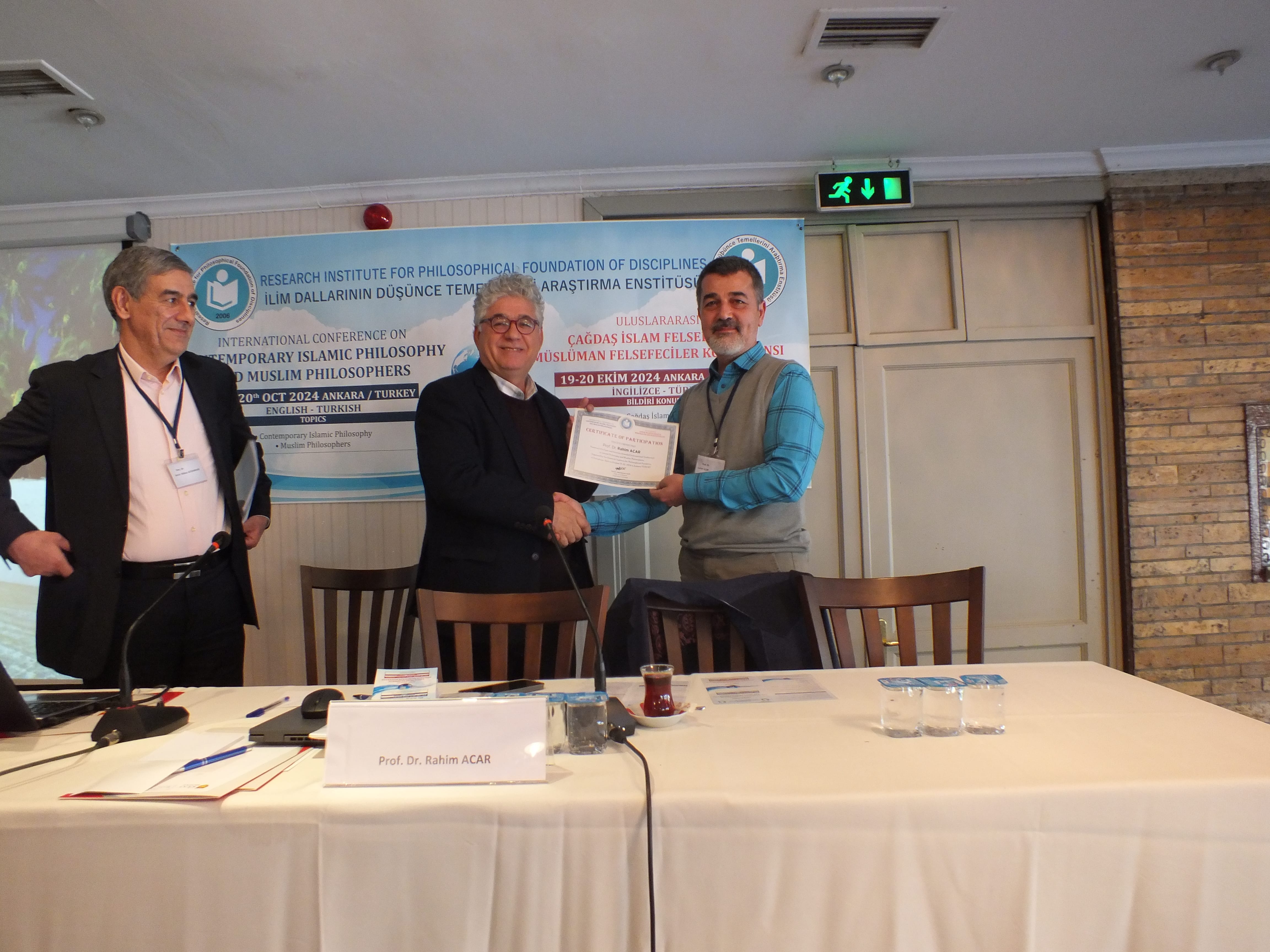 ÇAĞDAŞ İSLAM FELSEFESİ VE MÜSLÜMAN FELSEFECİLER KONFERANSI