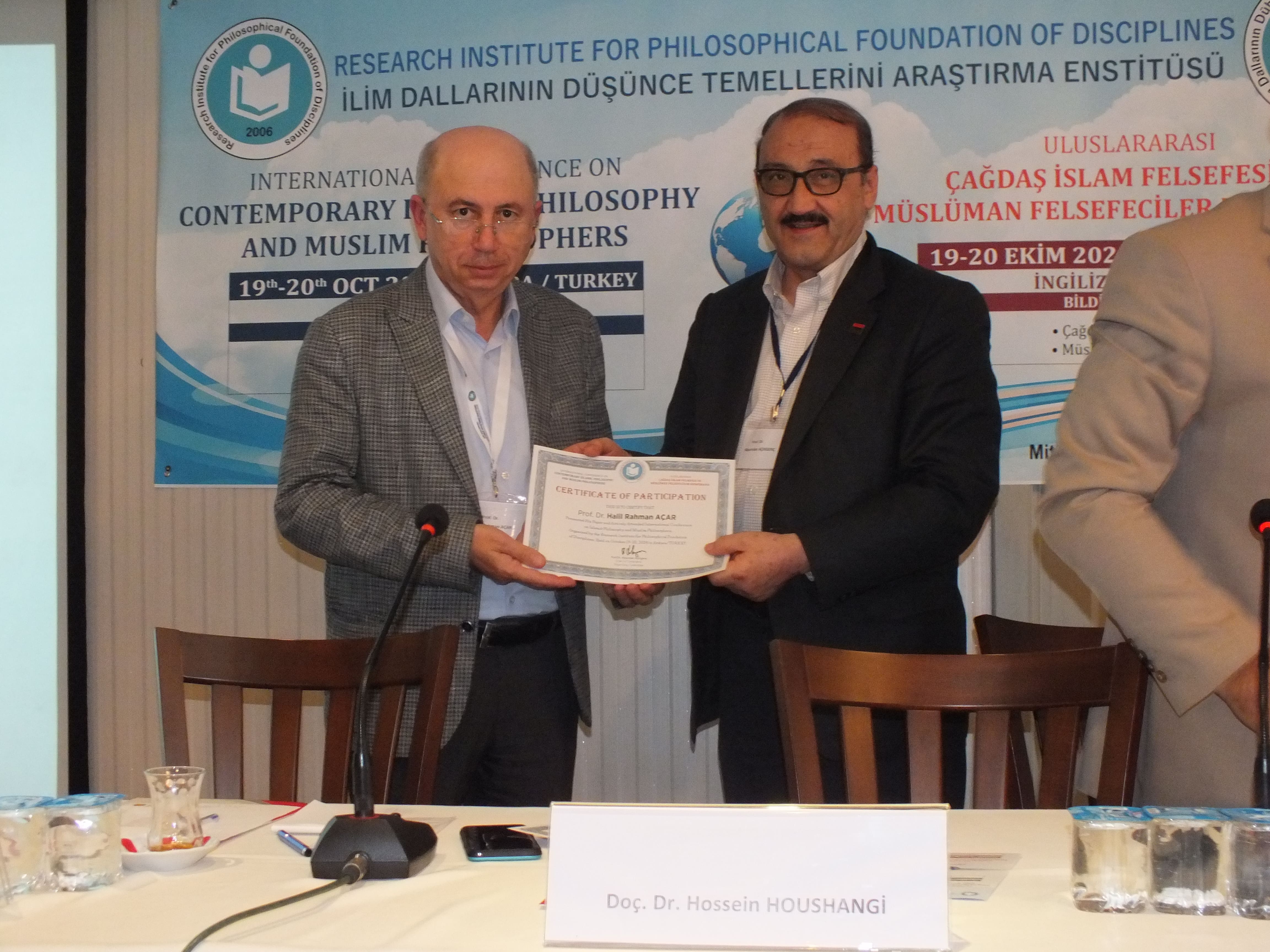 ÇAĞDAŞ İSLAM FELSEFESİ VE MÜSLÜMAN FELSEFECİLER KONFERANSI