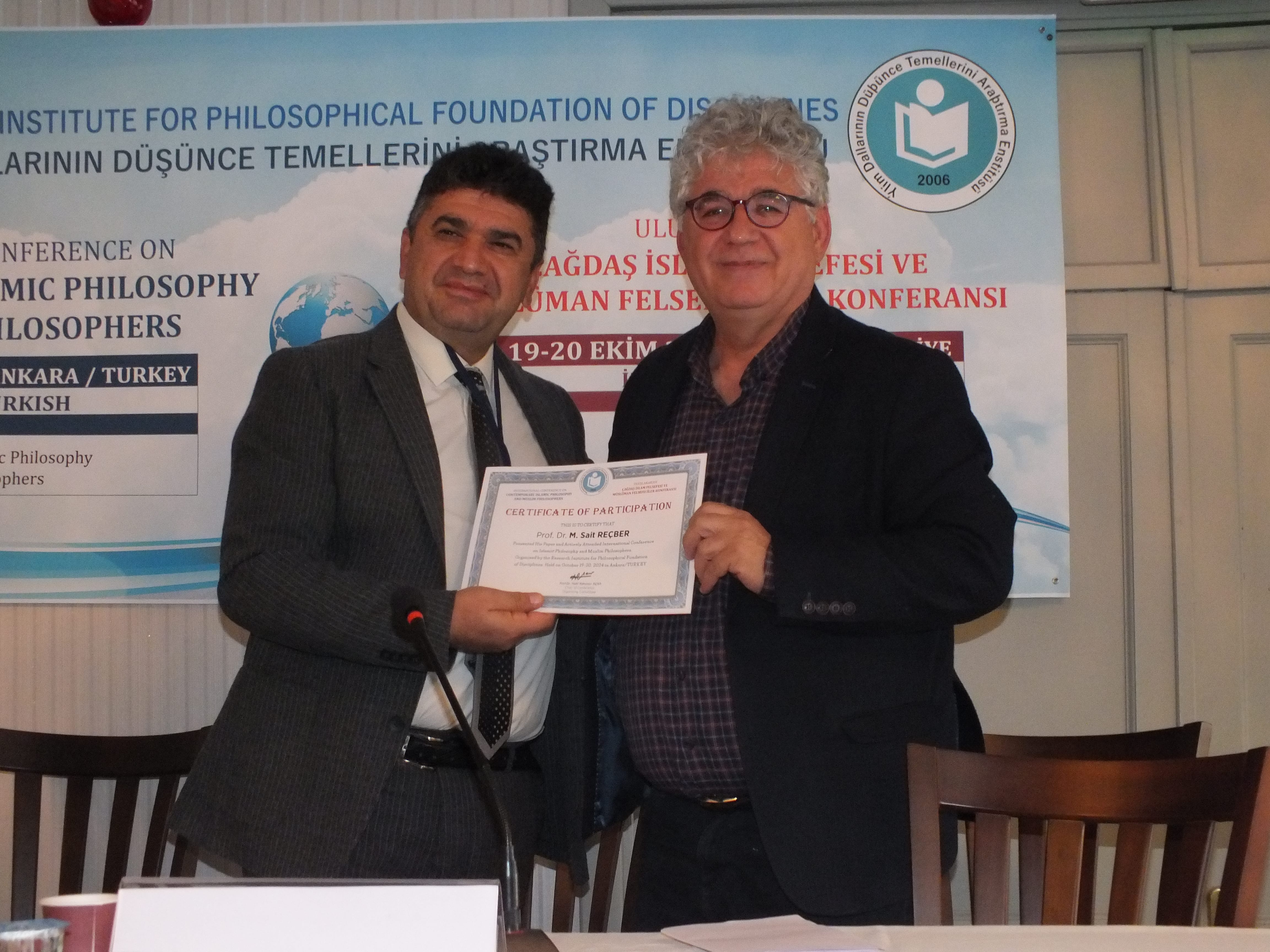 ÇAĞDAŞ İSLAM FELSEFESİ VE MÜSLÜMAN FELSEFECİLER KONFERANSI