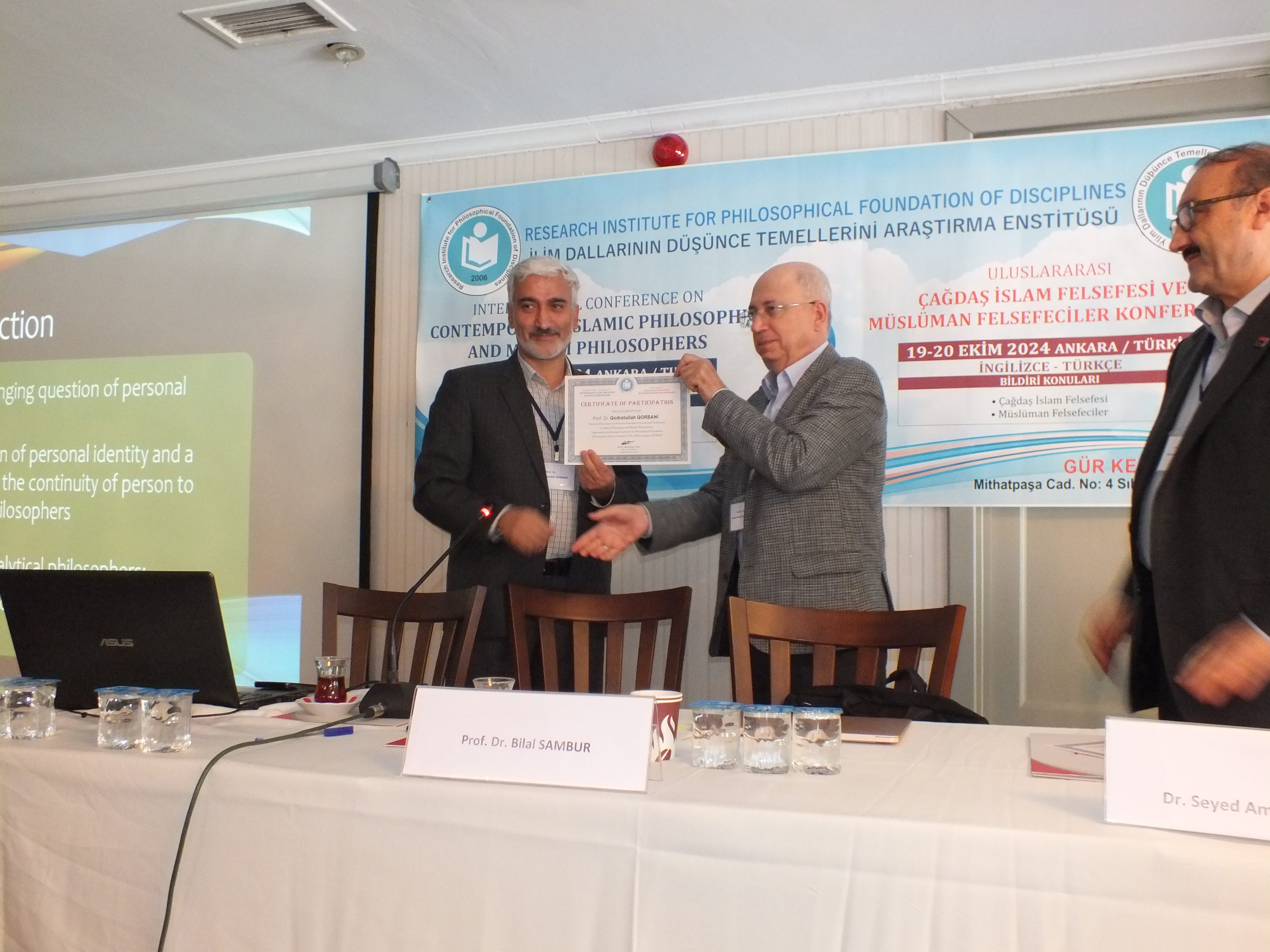ÇAĞDAŞ İSLAM FELSEFESİ VE MÜSLÜMAN FELSEFECİLER KONFERANSI